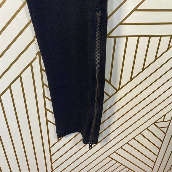 Sandro Black Leather‎ Panel Ponte Leggings - Picture 8 of 12